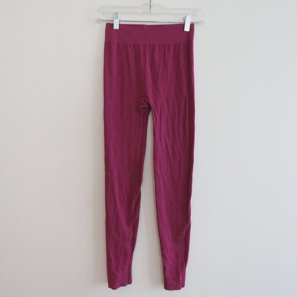 SWEATY BETTY Modal Dot Jacquard Base Layer Leggings in Amaranth Pink - Size S - Picture 3 of 16